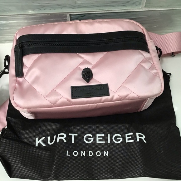 Kurt Geiger Pink Satin Midi Bag New! - Picture 7 of 7